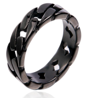 Men's Linked Ring - Black