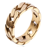 Men's Linked Ring - Gold