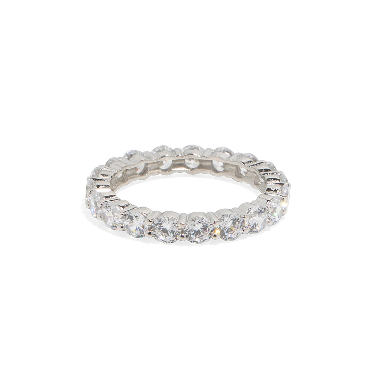 Sterling Silver Everlasting Eternity Band - Luciana Rose Jewelry