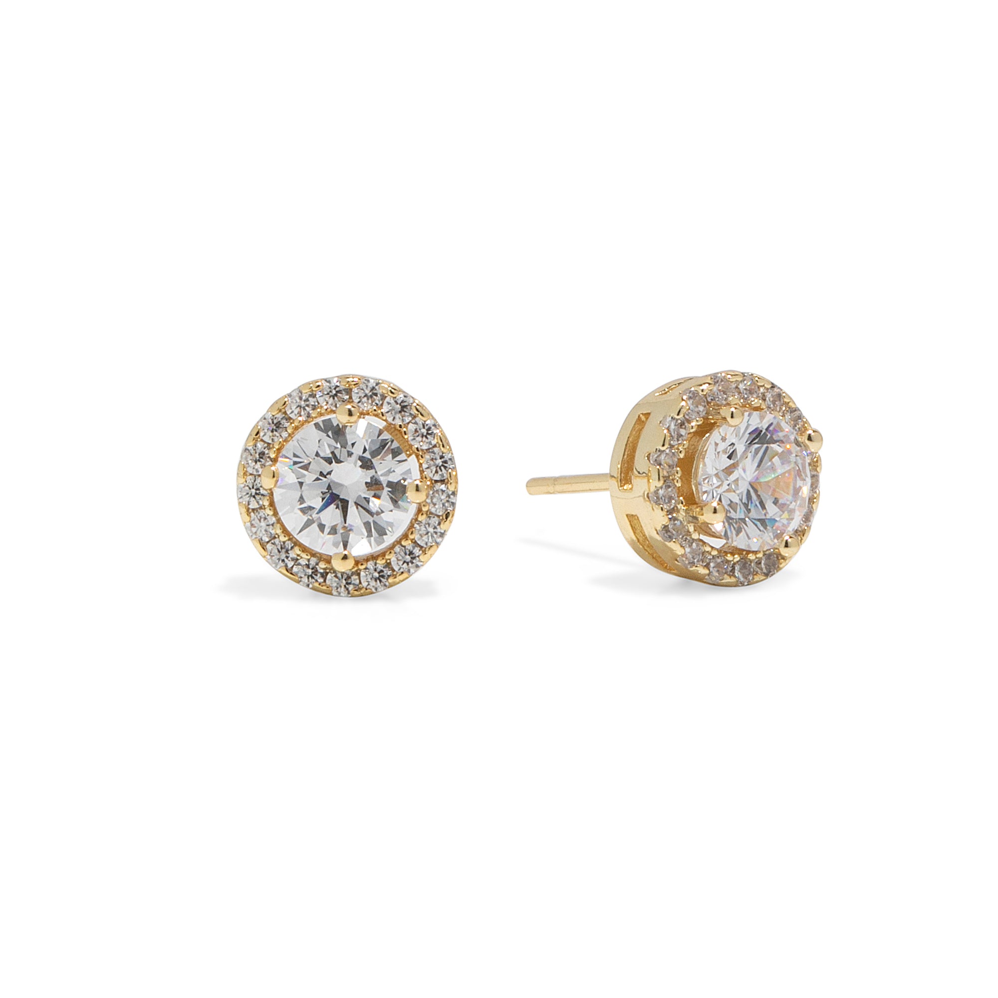 Gold Victoria Diamond Simulant Earrings